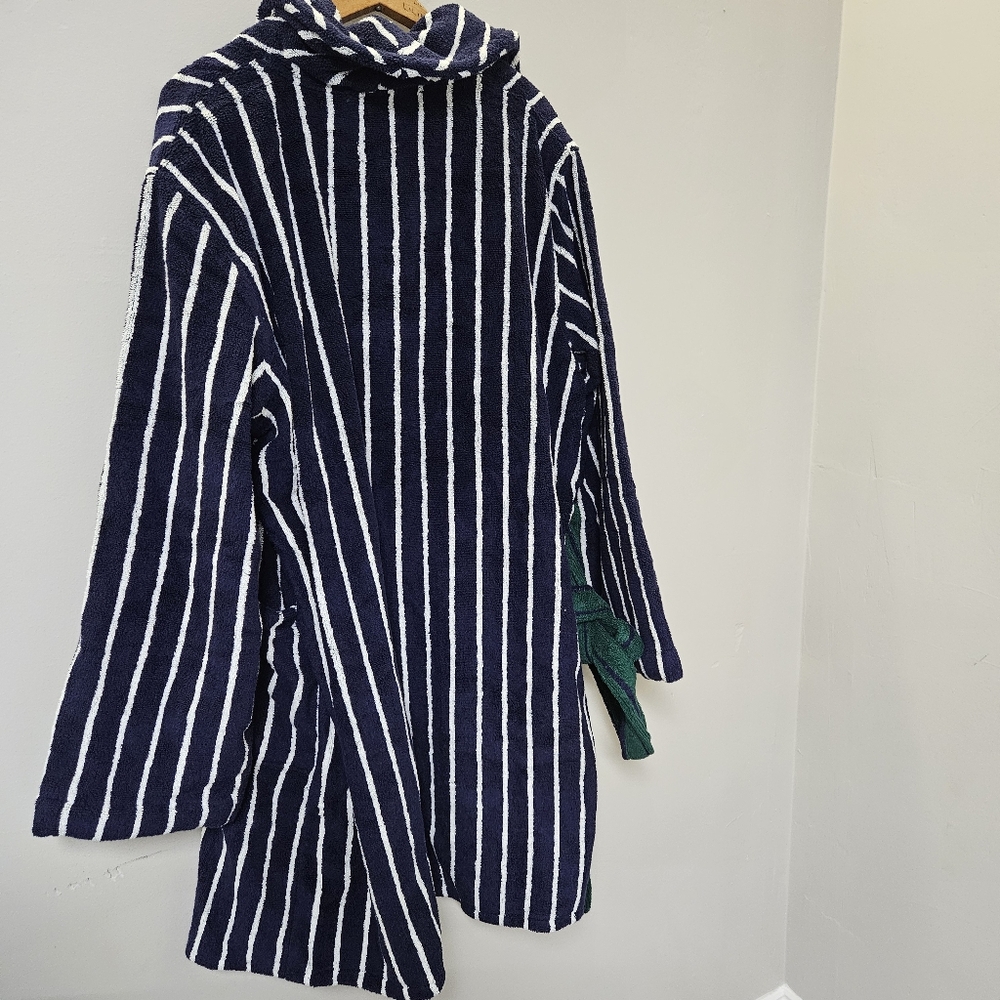 Bed Head Striped Hooded Bathrobe Men Size XL - Picture 15 of 16
